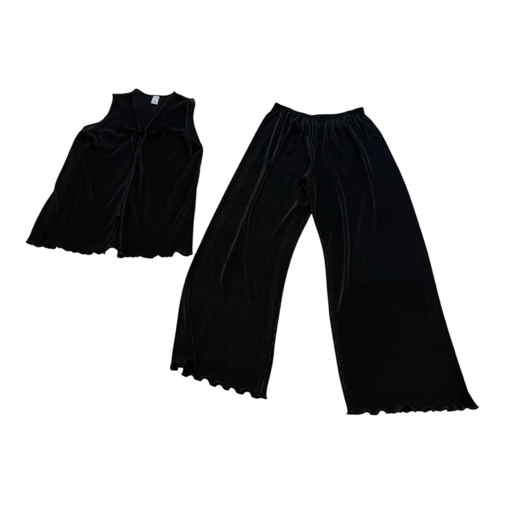 Undercover Wear Vintage Black Vest And Pants Set - Size Medium